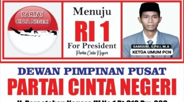 Deklarasi Capres 2029: Samsuri, Ketua Umum PCN, Dukung Pemberantasan Korupsi dan Supremasi Hukum