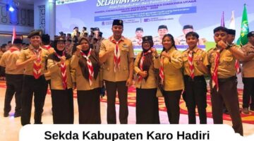 Sekda Kabupaten Karo Hadiri Pelantikan Pengurus Mabida, Kwarda dan LPK Sumut