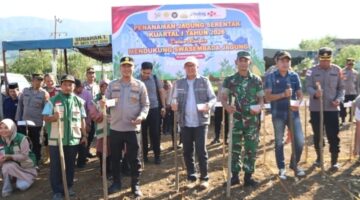 Kapolres Gayo Lues Bersama Forkopimda Hadiri Penanaman Jagung Serentak Kuartal I Tahun 2026