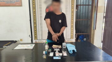 Polsek Dolok Batu Nanggar Gulung Residivis Narkoba, Tersangka Nekat Kabur Lompat Tembok Sebelum Dibekuk Petugas di Ladang Ubi