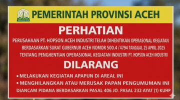 Plang Larangan Hanya Jadi Pajangan, Dugaan Pembangkangan Terhadap Keputusan Pemerintah Terjadi Terang-Terangan