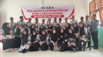 Konferensi PGRI Cabang Pining Hasilkan Pengurus Baru dan Sejumlah Program Kerja