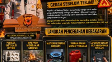 Kapolsek Cikalong Wetan Imbau Warga Waspada Kebakaran di Musim Kemarau